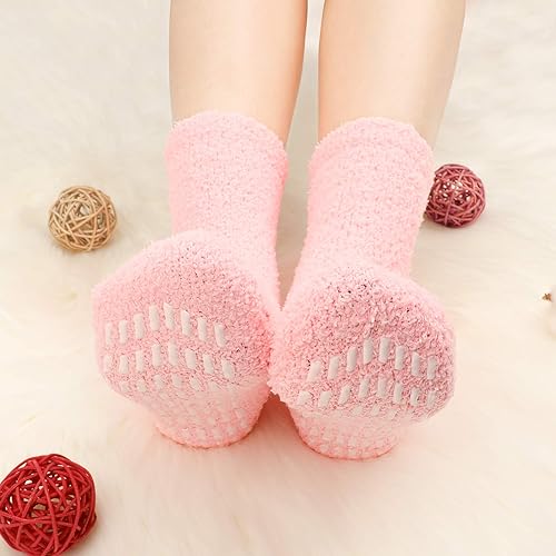 Softeez Fuzzy Nonslip Socks