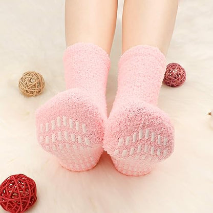 Softeez Fuzzy Nonslip Socks