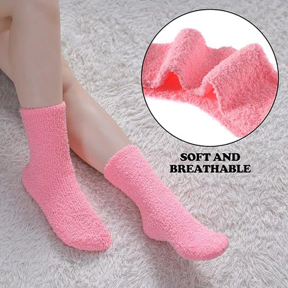 Softeez Fuzzy Nonslip Socks