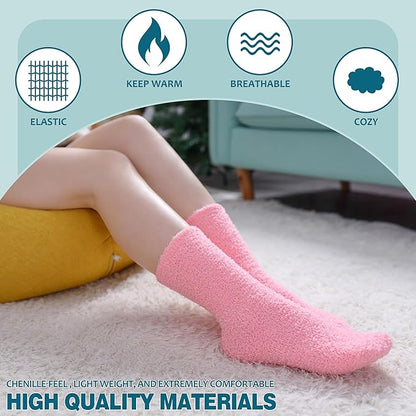 Softeez Fuzzy Nonslip Socks